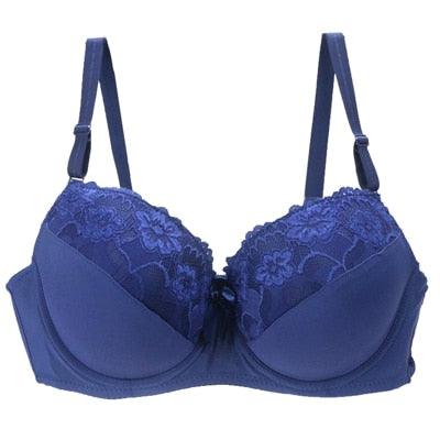 Beautiful Women's Sexy Underwear Bra - Lace Plus Size Bras - Push Up Lingerie 34 36 38 40 42 44 46 Brassiere (TSB2)(F27)