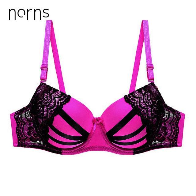 Gorgeous Women's Underwear - Plus Size Bra - Sexy Embroidery Black Bra - Push Up Bra (TSB3)(TSB2)(F27)