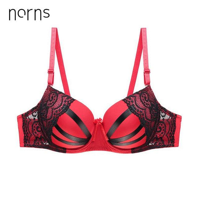 Gorgeous Women's Underwear - Plus Size Bra - Sexy Embroidery Black Bra - Push Up Bra (TSB3)(TSB2)(F27)