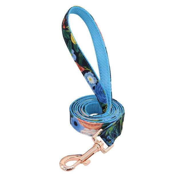 Nylon Dog Harness And Leash Set - Fashion Printed No Pull Pet Dog Harness Vest Lead (D70)(2W1)(3W1)