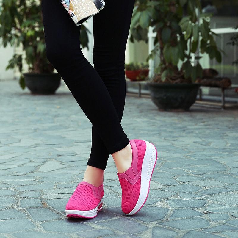 New Design Casual Shoes - Women Slip On Comfortable High Quality Socks Sneakers (D40)(FS)(BWS7)