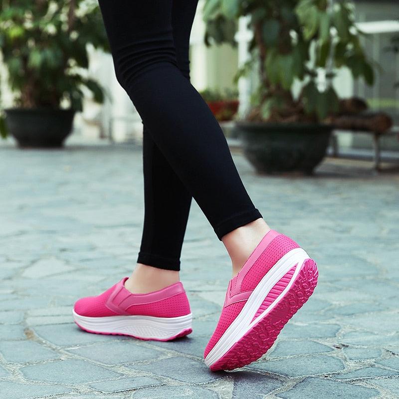 New Design Casual Shoes - Women Slip On Comfortable High Quality Socks Sneakers (D40)(FS)(BWS7)