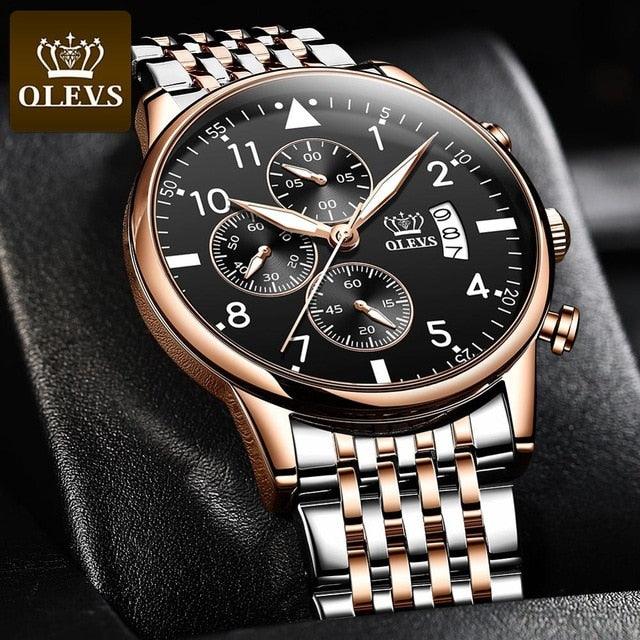 New Fashion Men's Watches - Luxury Sports Chronograph High Quality Quartz Watch (1U84)(MA9)