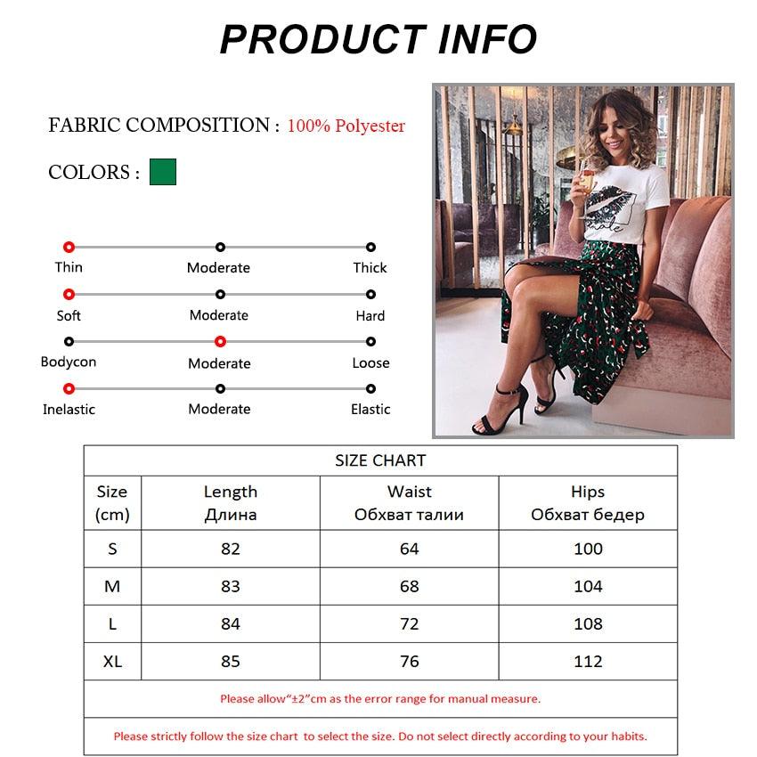 Sexy Leopard Print Long Skirts - Women High Waist Midi Skirt Bow Tie - Summer Sexy Split Wrap Skirt (BSK)