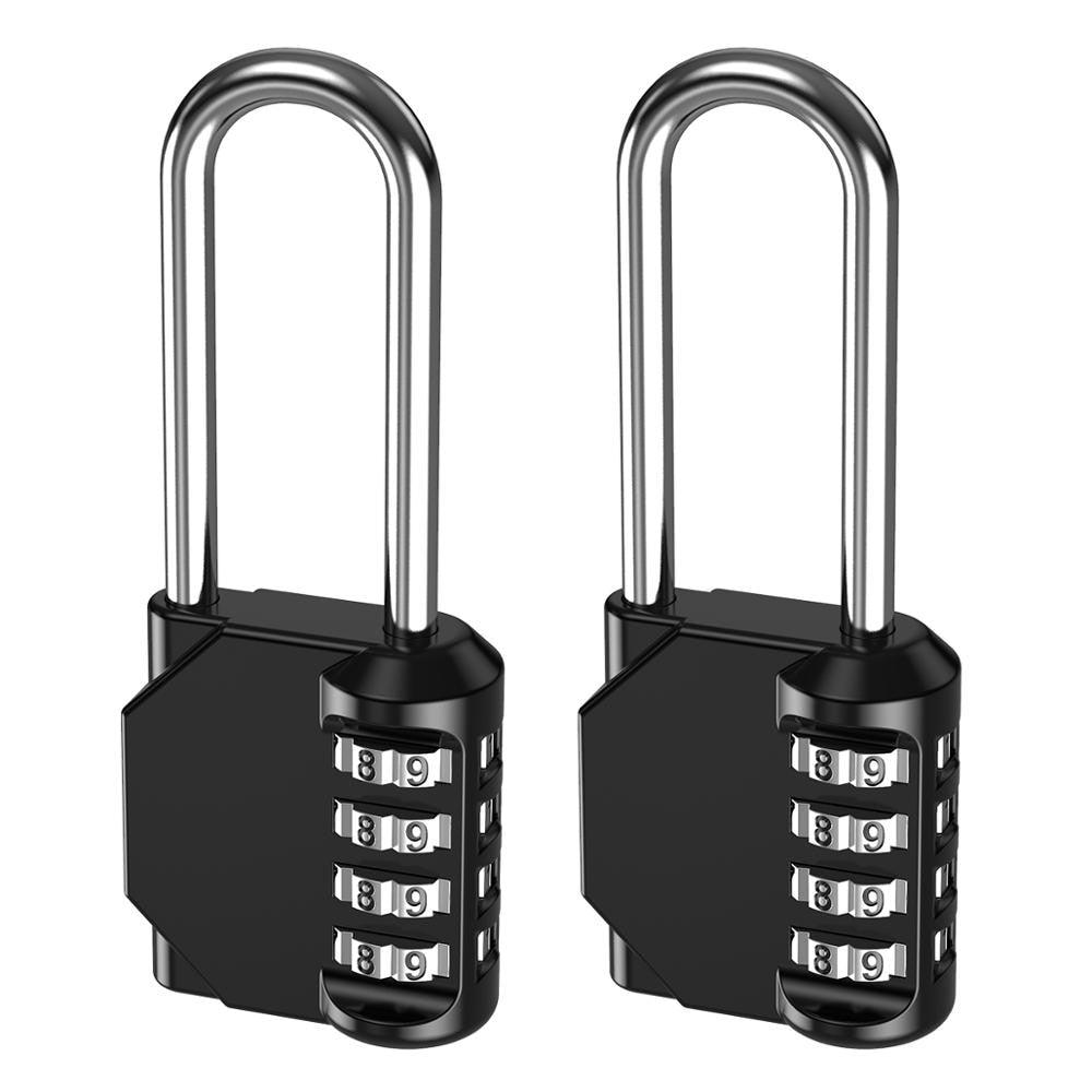 2PCS Dial Digit Padlock Security Alloy Combination Code Number Lock Padlock (LT6)