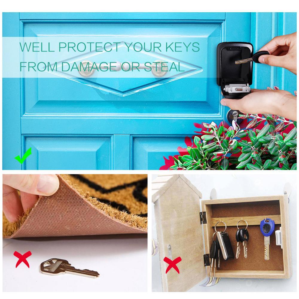 Trending Key Lock Box - Wall Mounted Key Safe Box Weatherproof 4 Digit Combination Key (LT6)