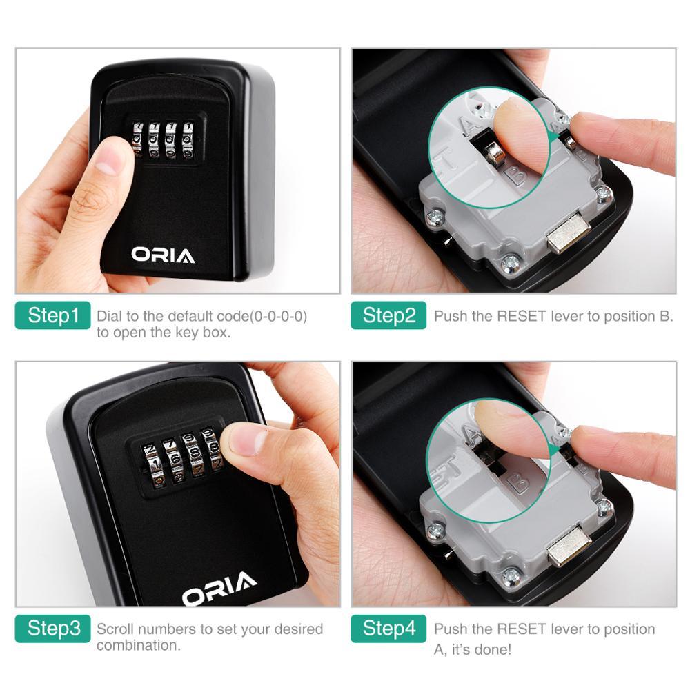 Trending Key Lock Box - Wall Mounted Key Safe Box Weatherproof 4 Digit Combination Key (LT6)