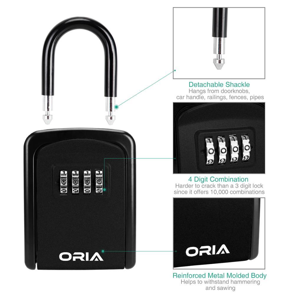 Trending Key Lock Box - Wall Mounted Key Safe Box Weatherproof 4 Digit Combination Key (LT6)