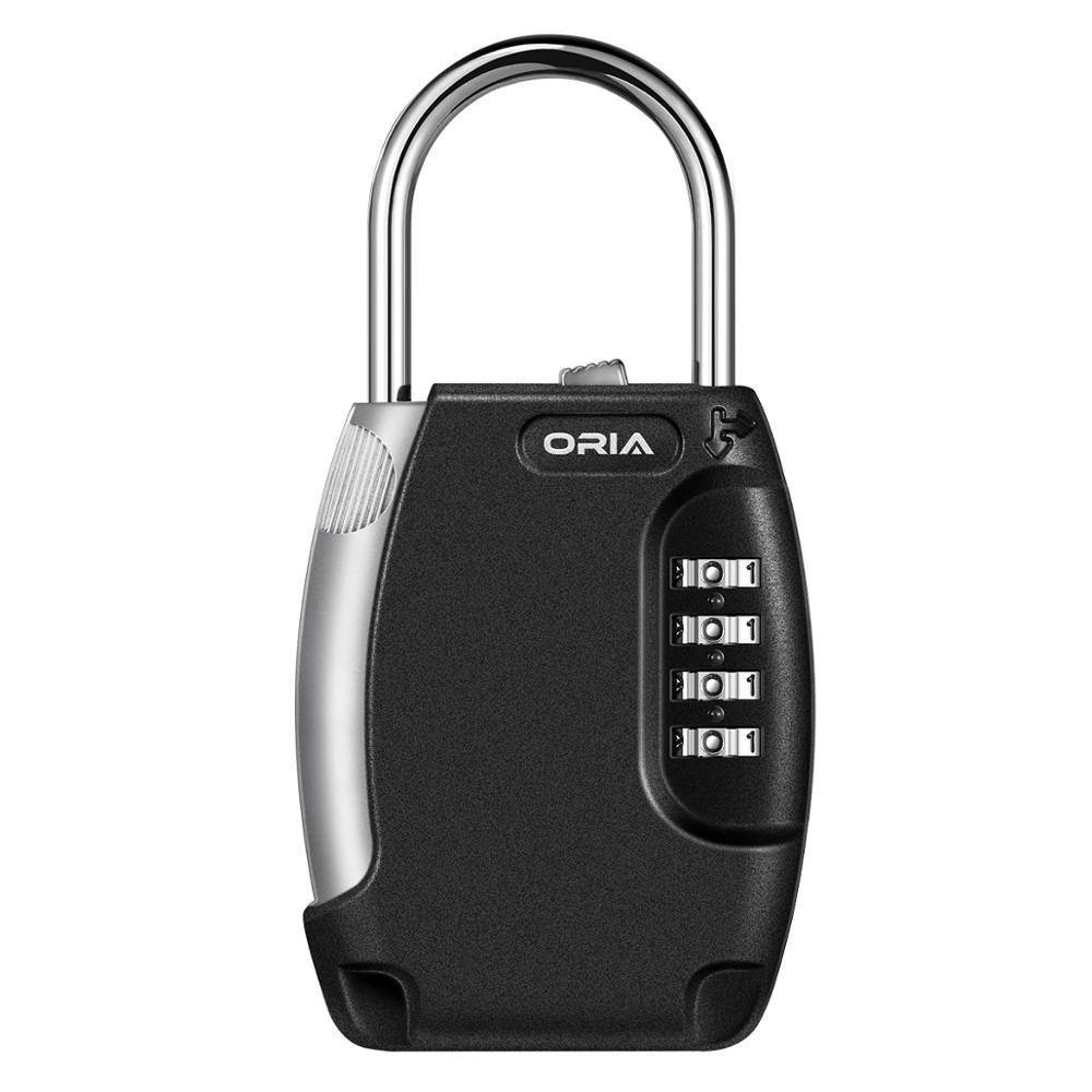 Key Storage Lock Box - Padlock Key Storage Safety Box Lock - 4 Digit Waterproof Padlock (LT6)(F104)