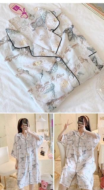 Great Sleeping Long Style Sleep Shirts Nightgown - Sexy Lingerie - Summer Femme Nightdress (1U90)