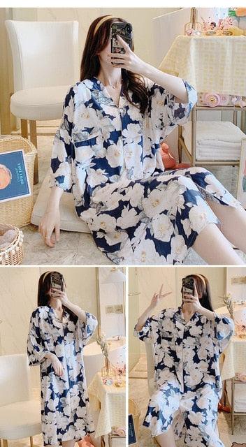 Great Sleeping Long Style Sleep Shirts Nightgown - Sexy Lingerie - Summer Femme Nightdress (1U90)
