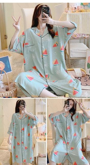 Great Sleeping Long Style Sleep Shirts Nightgown - Sexy Lingerie - Summer Femme Nightdress (1U90)