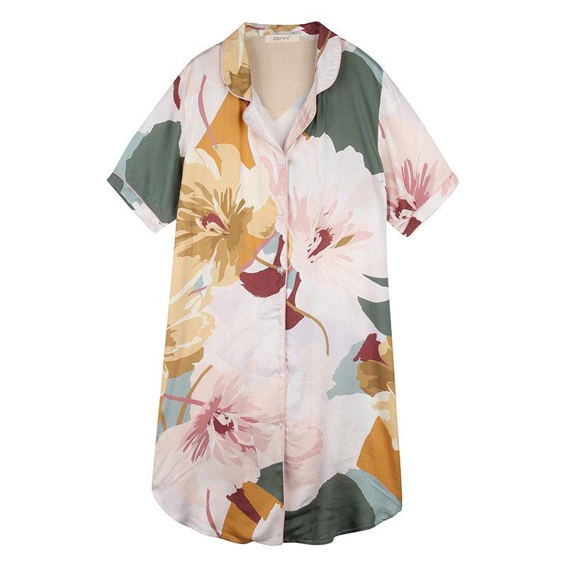 Great Sleeping Long Style Sleep Shirts Nightgown - Sexy Lingerie - Summer Femme Nightdress (1U90)