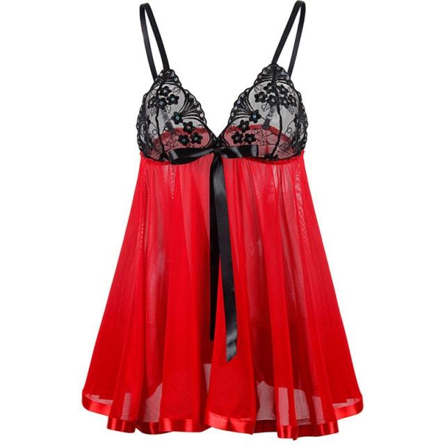 Trending Sleepwear Women Embroidery Sexy Nightwear Night Dress Mini Lace Sleep Shirts Female Plus Size Sexy Nightgown (TSL1)(TSB2)(TSB4)(1U29)