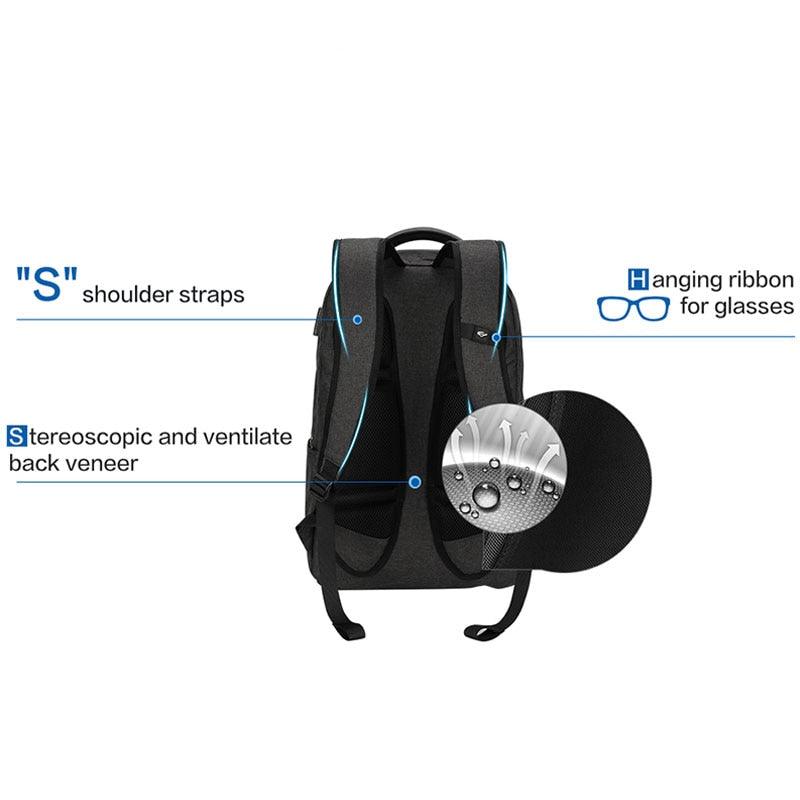 17 Inch Laptop Backpack With USB Charging - Men's Backpacks - Large Capacity Business Daypack (3MA1)