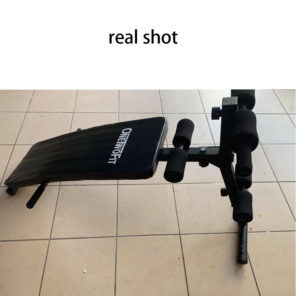 OneTwoFit Bench Press Home Gym Machine Sit Up Abdominal Benches Board Fitness Equipment (FH)(1U80)(F80)