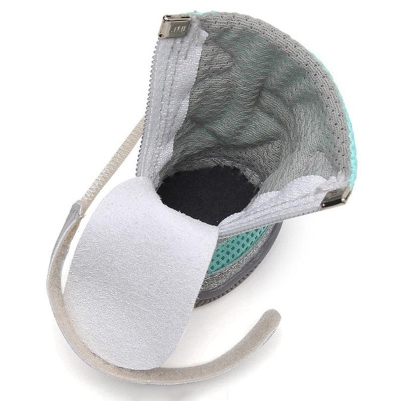 Outdoor Dog Shoes - Anti-slip Pet Boots Paw Protector Reflective Straps Dog Breathable Net Shoes (W8)(F69)
