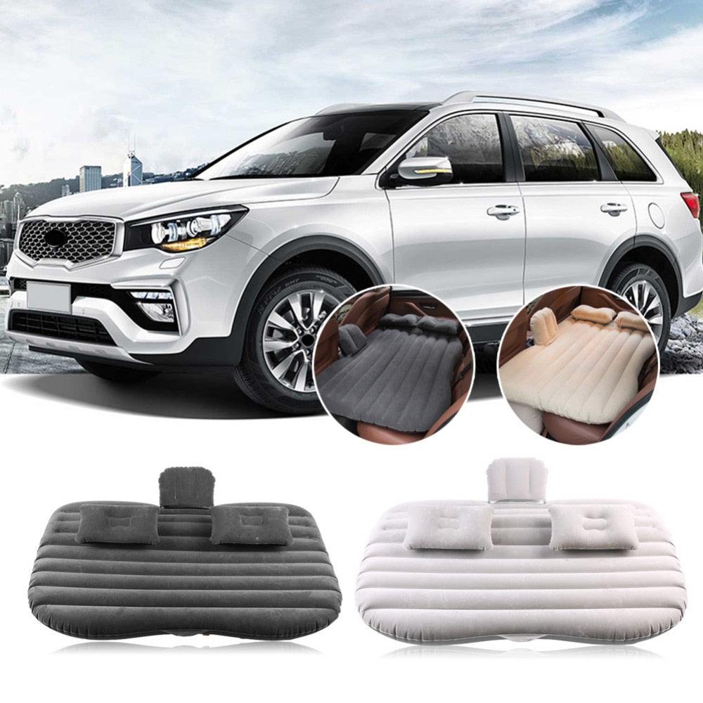 Oversea Car Inflatable Bed - Back Seat Mattress Airbed - Rest Sleep Travel Camping Black/Gray Car Accessories (1U105)(6LT1)(1U89)(3LT1)