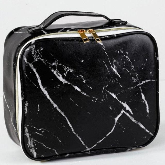 PU Marble Cosmetic Bag - Make Up Bags - Waterproof Necessaries Storage Organizer Toilet Travel (1U79)