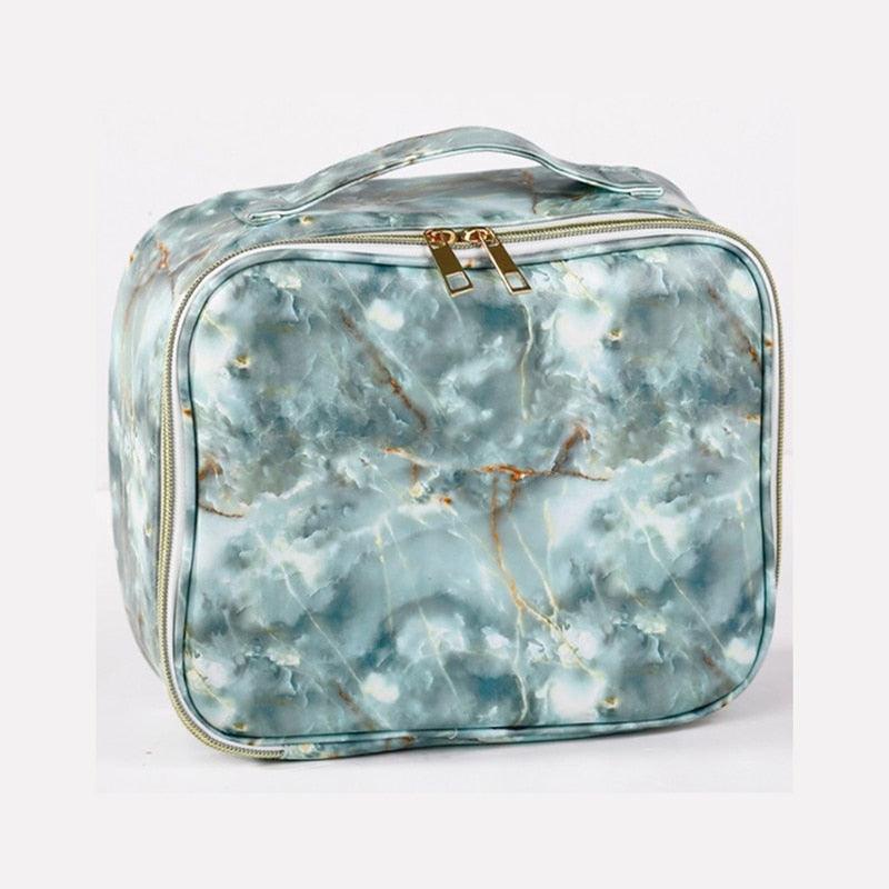 PU Marble Cosmetic Bag - Make Up Bags - Waterproof Necessaries Storage Organizer Toilet Travel (1U79)