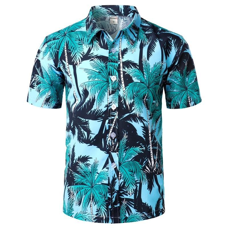 Pink Flowers Gliter Men's Hawaiian Shirt Short Sleeves Button Down Aloha  Shirts Beach Dress Shirts XXL
