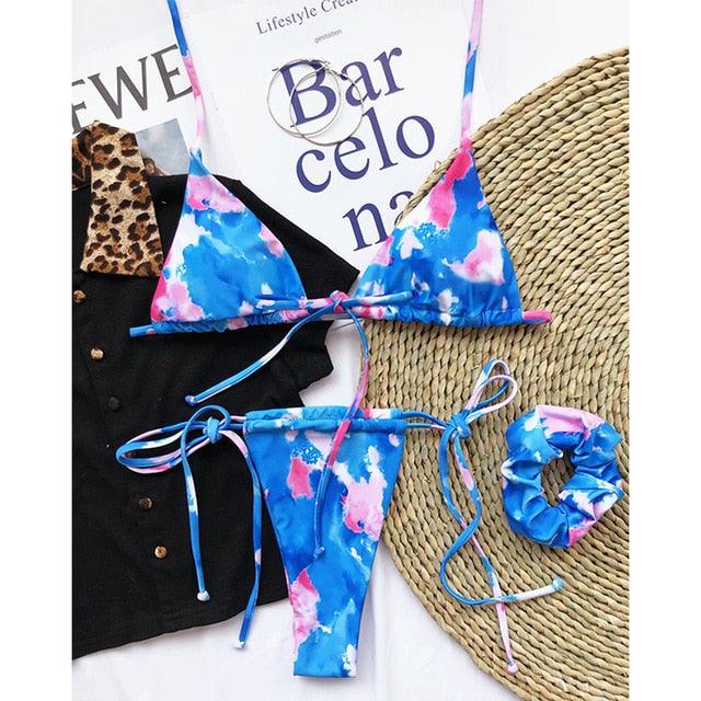 Sexy Women's Swimsuit - Bikini Set - Bathers Bathing Suit - Two Piece Women Swimwear - High Cut Bikini (TB8D)(F26)