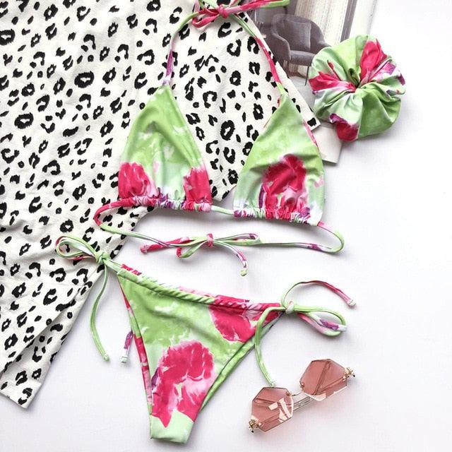 Sexy Women's Swimsuit - Bikini Set - Bathers Bathing Suit - Two Piece Women Swimwear - High Cut Bikini (TB8D)(F26)
