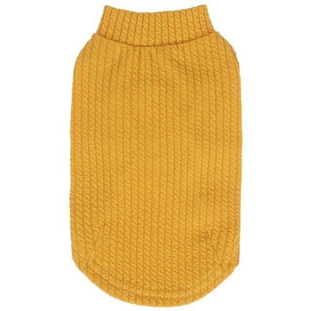 Pet Autumn And Winter Super Soft Thickening Solid-colored Bottom Shirt - Small And Medium Dogs Warm T-shirt (2U69)