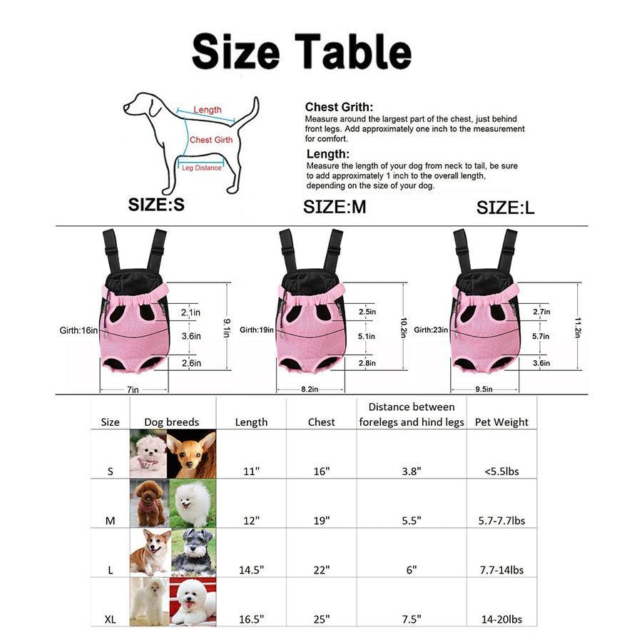 Pet Cats Dog Carrier Backpack Bags - Pet Outdoor Travel Carrier Bags - Portable Dog Bags (1U106)