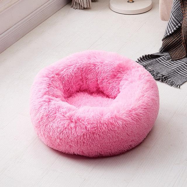 Pet Dog Bed Long Plush Super Soft Pet Bed Kennel Round Dog - House Cat Bed For Dogs Bed (6W3)(4W3)(F74)