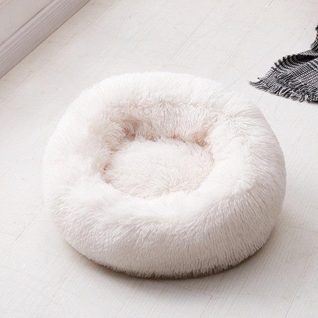 Pet Dog Bed Long Plush Super Soft Pet Bed Kennel Round Dog - House Cat Bed For Dogs Bed (6W3)(4W3)(F74)