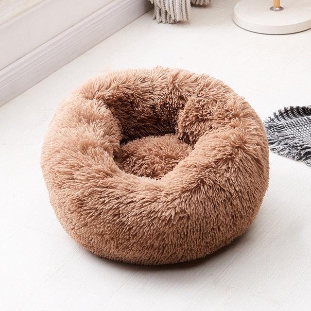 Pet Dog Bed Long Plush Super Soft Pet Bed Kennel Round Dog - House Cat Bed For Dogs Bed (6W3)(4W3)(F74)