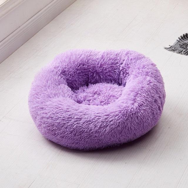Pet Dog Bed Long Plush Super Soft Pet Bed Kennel Round Dog - House Cat Bed For Dogs Bed (6W3)(4W3)(F74)