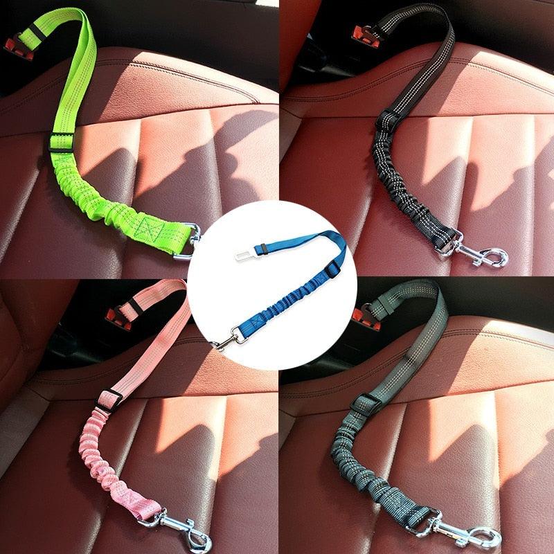 Pet Dog Cat Car Seat Belt - Adjustable Car Leash Harness Seatbelt for Small Medium Dogs - Travel Reflective (2U70)