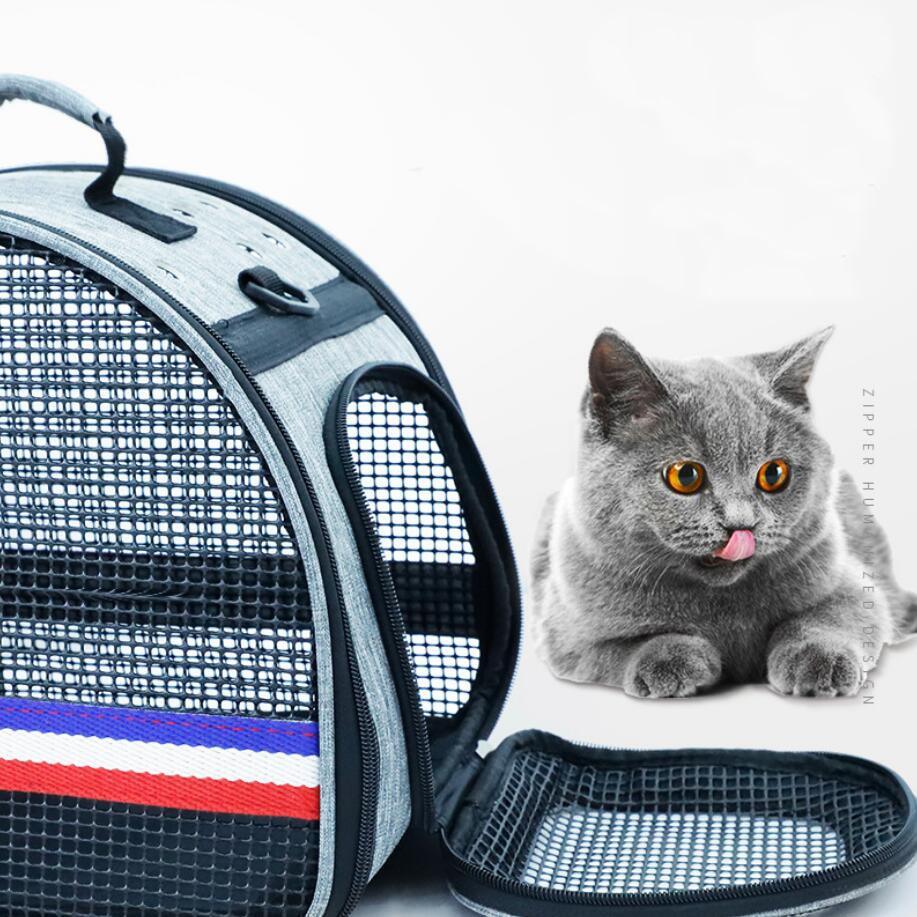 Pet Dog Cat Carrier Bag - Outdoor Travel Pet Handbag - Portable Cat Puppy Shoulder Carrying Bag (5LT1)(F106)