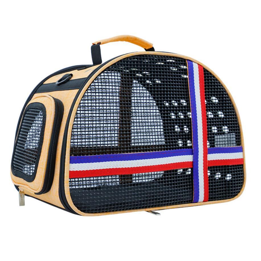 Pet Dog Cat Carrier Bag - Outdoor Travel Pet Handbag - Portable Cat Puppy Shoulder Carrying Bag (5LT1)(F106)