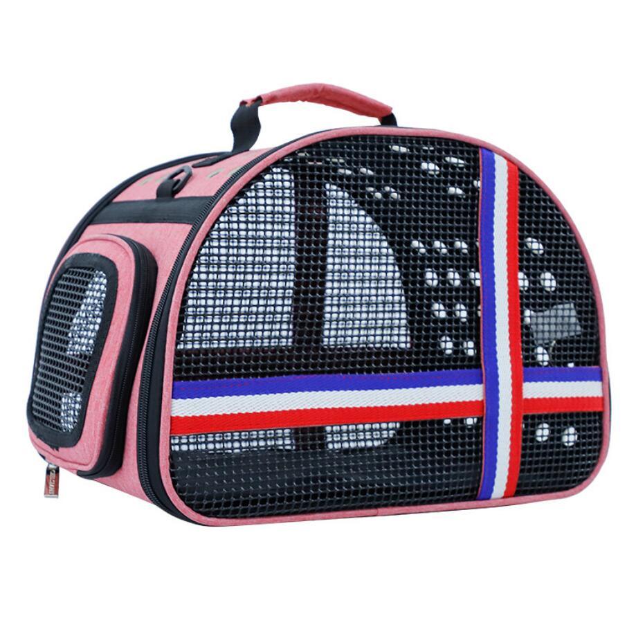 Pet Dog Cat Carrier Bag - Outdoor Travel Pet Handbag - Portable Cat Puppy Shoulder Carrying Bag (5LT1)(F106)