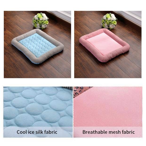 Pet Dog Mats Summer Cooling Bed - Dogs Mat Durable Breathable Blanket Sofa Cushion For Small Medium Dogs (2U74)