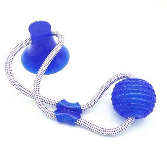 Pet Dog Toys - Silicon Suction Cup Tug Dog Toy - Cleaning Dog Toothbrush for Puppy Large Dog - Biting Toy (1U73)