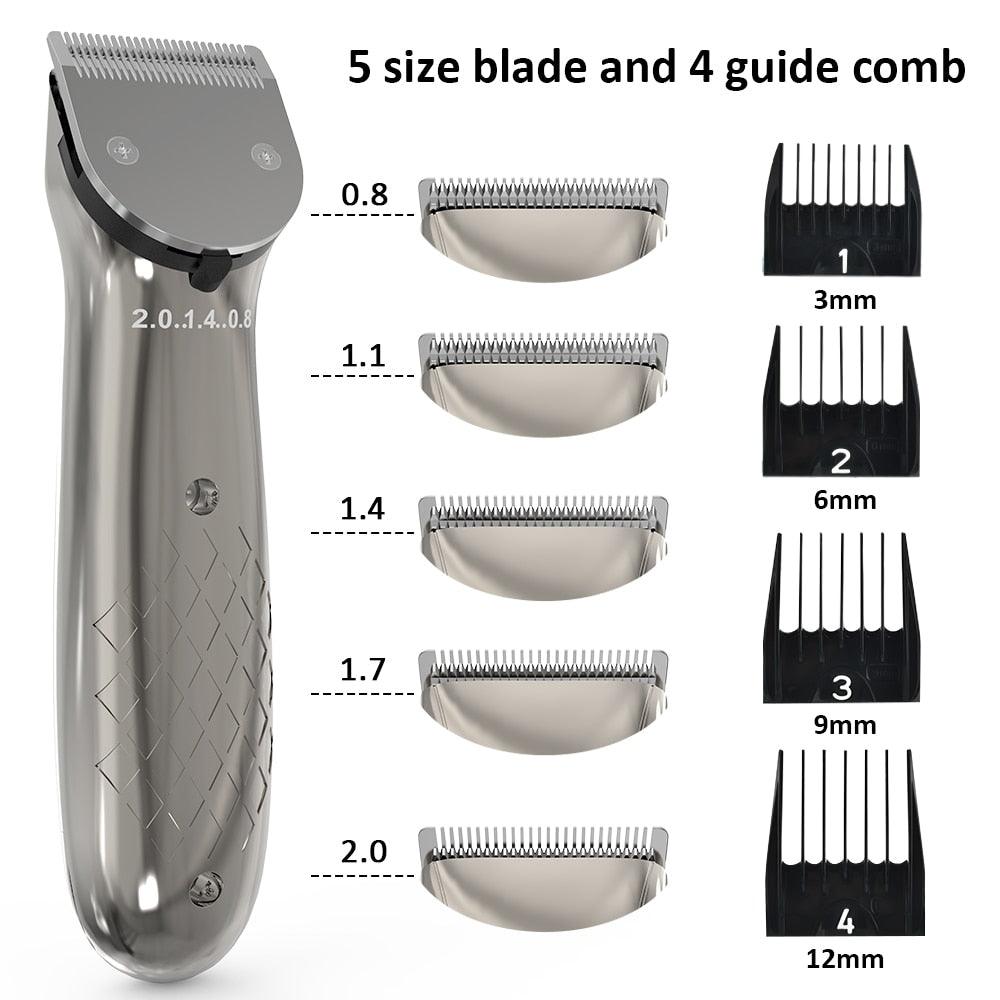 Pet Hair Clipper - Rechargeable USB Electric Cat Dog Hair Trimmer Shavers - Low Noise Pet Grooming Machine (1W2)