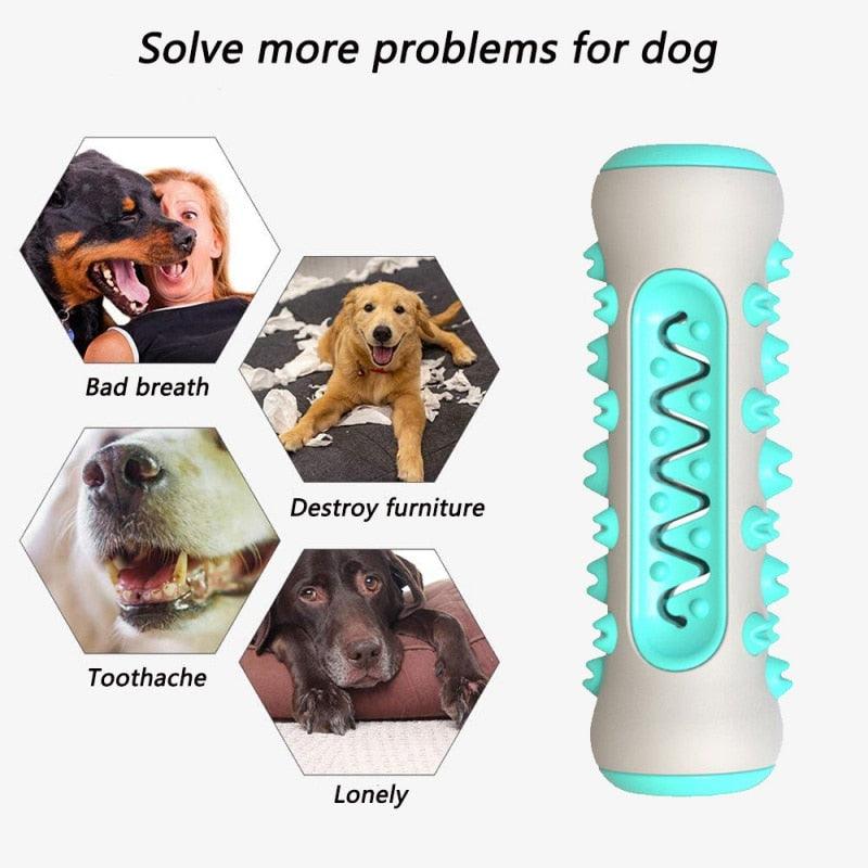 Pet Molar Stick Dog Toothbrush Toy Bone Shape Dog Chew Toys - Chewer Tooth Cleaning Playing Toys (D73)(7W2)