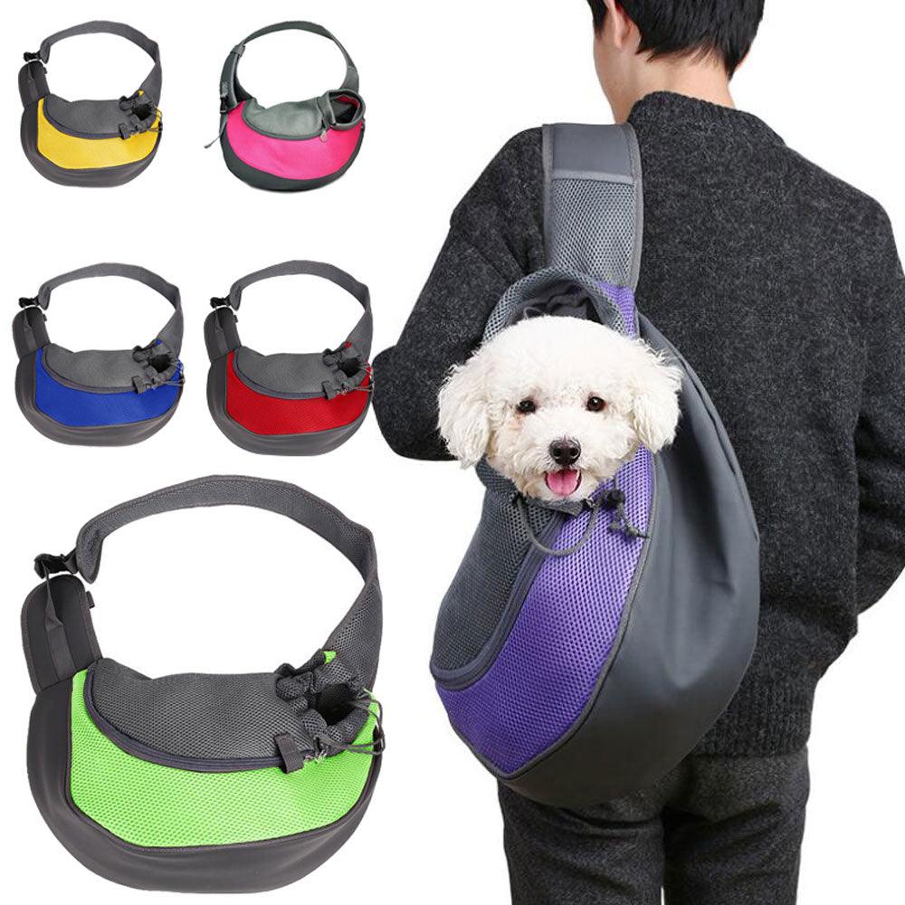 Great Pet Puppy Carrier - Outdoor Travel Handbag - Pouch Mesh Oxford Single Shoulder Bag (D79)(5LT1)