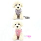 Pet Puppy Dog Cat Adjustable Harness Leash Set - With Cute Patten Pet Cotton Vest for Small Medium Dogs (2U70)