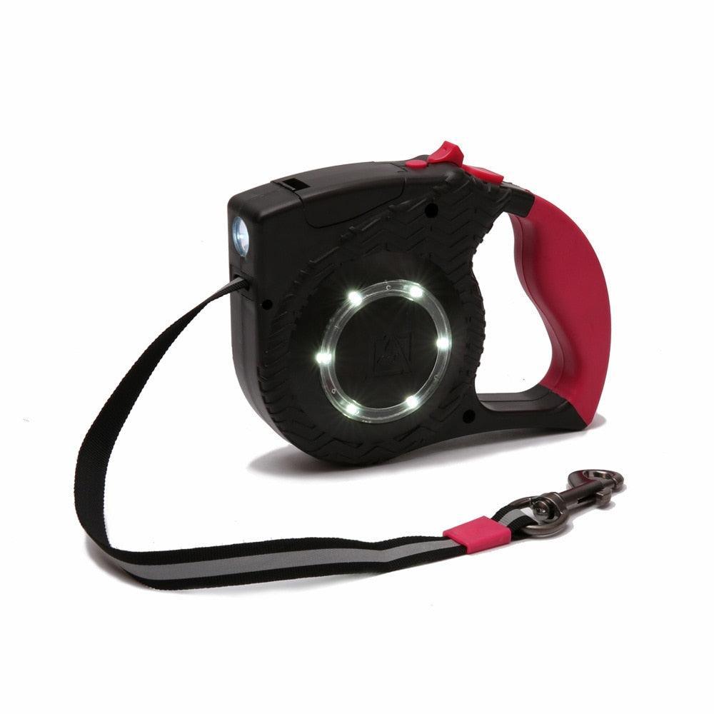 Pet Retractable Dog Cat Leash - LED Flexible Leash Puppy Cat Automatic Lead For Big Dog and Cat (D75)(4W4)(2W1)
