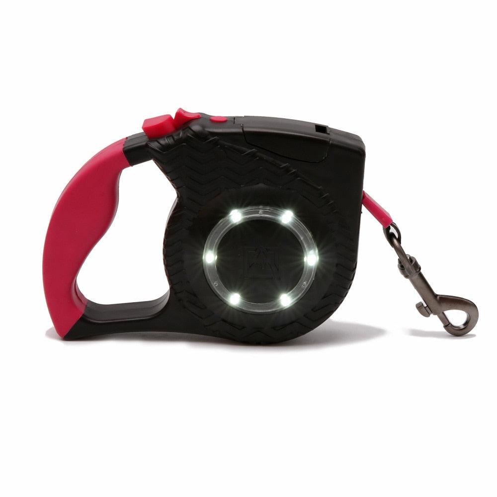 Pet Retractable Dog Cat Leash - LED Flexible Leash Puppy Cat Automatic Lead For Big Dog and Cat (D75)(4W4)(2W1)