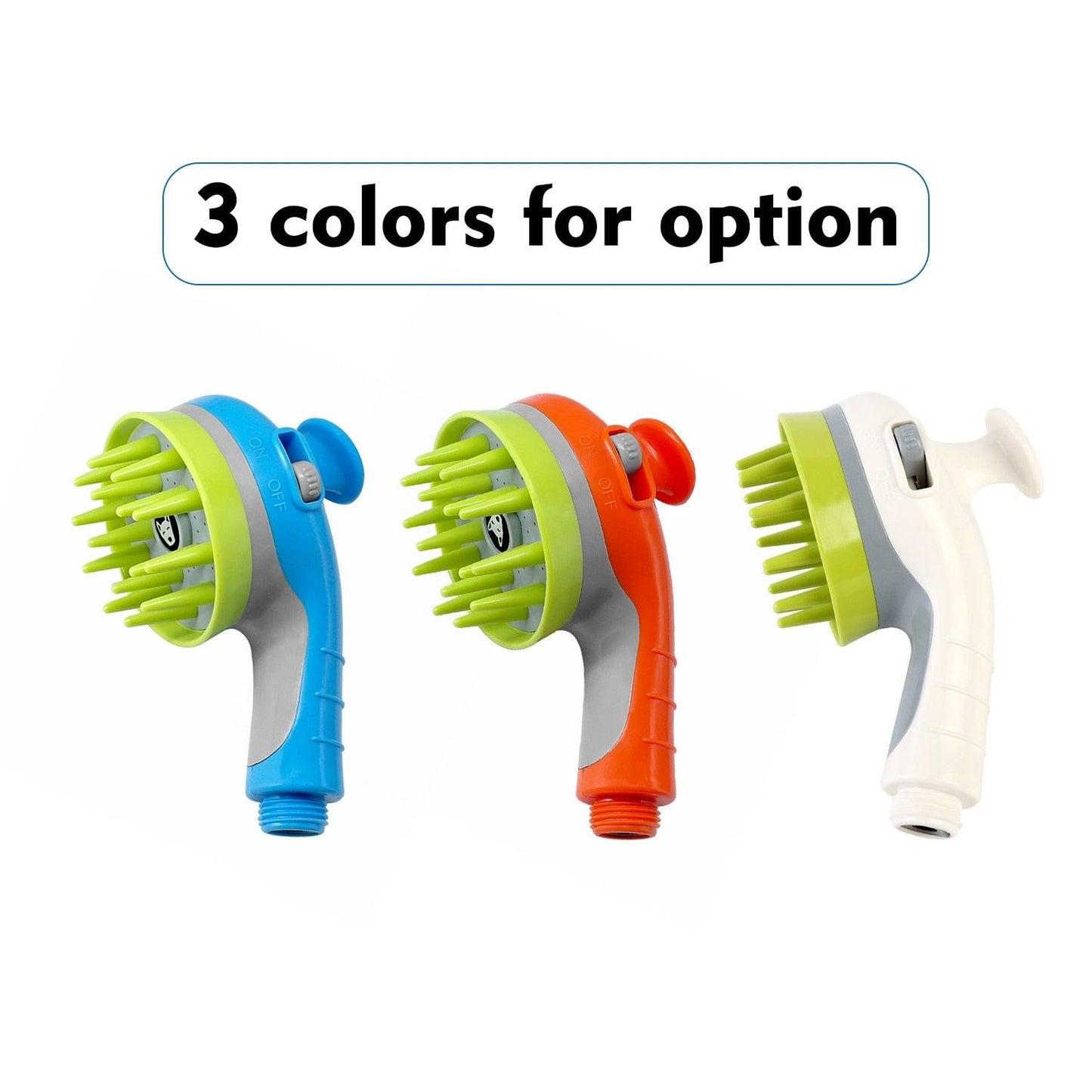 Pet Shower Head Bath Brush Dogs Cats Shower Comb - Pet Washing Supply Accessories Sprinkler Animal Dog Wash (4W2)1