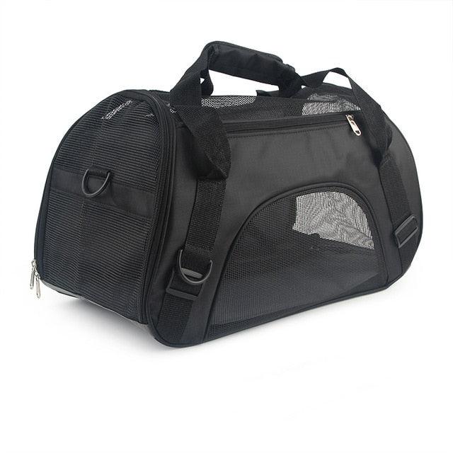 Pet Travel Portable Bag - Outdoor Handbag Puppy Breathable Mesh Carrier Bags - Soft Crossbody Bag For Pet (3U106)