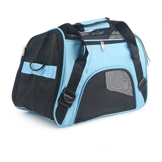 Pet Travel Portable Bag - Outdoor Handbag Puppy Breathable Mesh Carrier Bags - Soft Crossbody Bag For Pet (3U106)