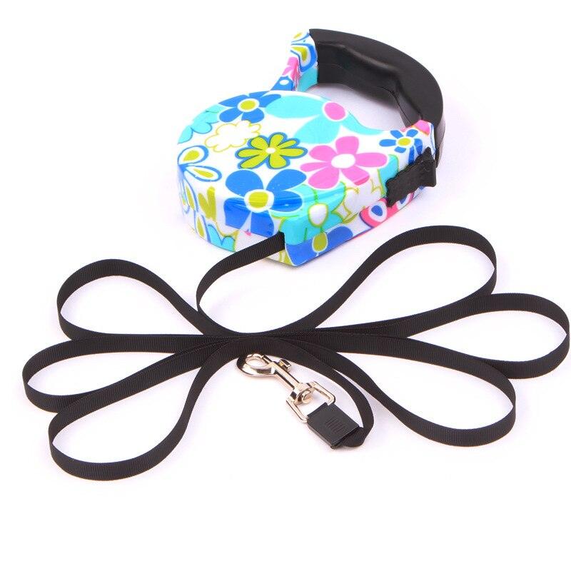 Pet Automatic Traction Rope 5 m Flat Rope Tractor Dog Chain (2W1)(F70)