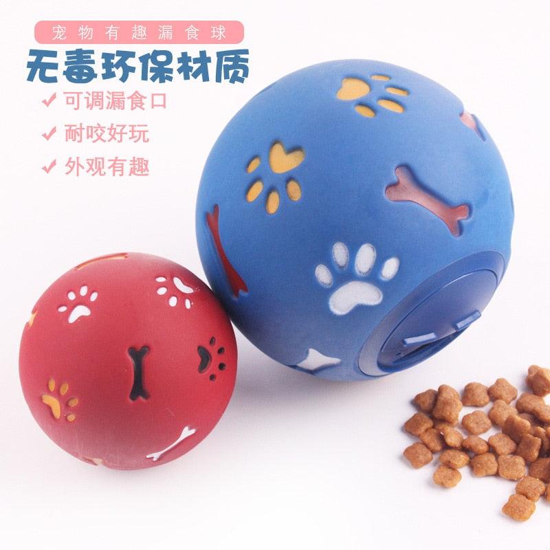 Pet Toy Color Snack Food Leakage Ball Tumbler Puzzle Dog Toy - Training Ball Pet Ball (D73)(6W2)(1W3)